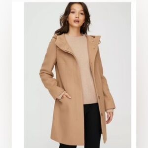Aritzia hooded pea coat - size medium